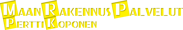 Maanrakennuspalvelut Pertti Koponen -logo